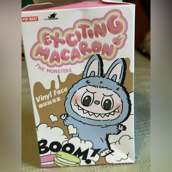 AUTHENTIC PopMart Labubu The Monsters Exciting Macaroon V1 plush - Picture 2 of 9